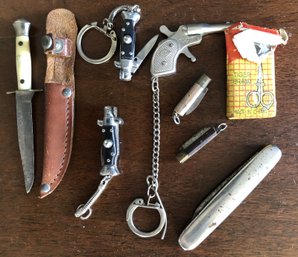 8pc Mini Knives/ Cap Gun/ Scissors