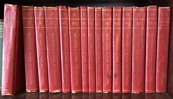 Left (r) 4th Shelf - 15 Volume Britanica Junior Encyclopedia 1966