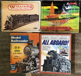 4 Vintage Train Catalogues/books