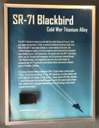 Cold War SR-71 Blackbird Titanium Alloy Fragment