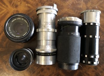 5pc Vintage Camera Lens