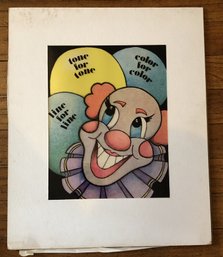 Vintage Dupont Clown Transparency