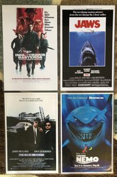 #2 - 4pc Theatre Card Poster Reprints - Jaws