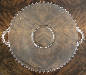 Imperial Glass Candlewick Cake Plate