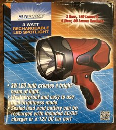 Sunforce Rechargeable LED Flashlight