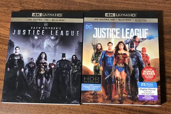 2 - Justice League - 4k Ultra HD DVD's