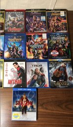 13 - Marvel Superhero Blu-ray DVD's
