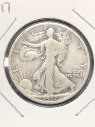 #1 - 1917 Walking Liberty Half Dollar