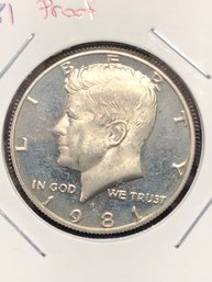 1981 Kennedy Half Dollar Proof