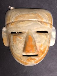Carved Alabaster Mask