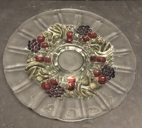 Della Robbia Fruit Wreath Cake Plate