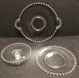 3pc Imperial Glass Candlewick
