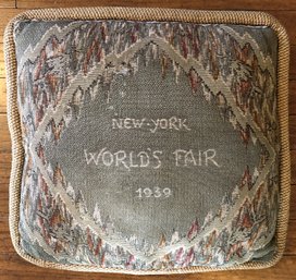 1939 N.y. World's Fair Souvenir Pillow