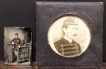 Two Antique Military Photos