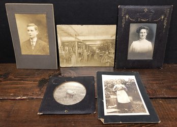 5pc Larger Antique Photographs