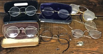 Antique Eyeglass Lot - Some Gold Filled