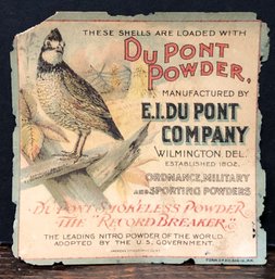 Antique DuPont Powder Label