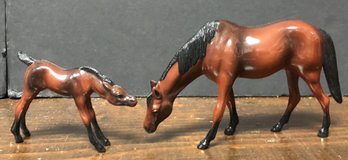 2 Vintage Hartland Plastic Horses