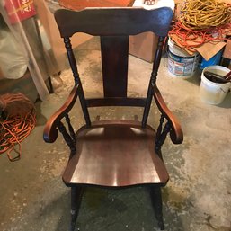 Old Wood Rocking Chair