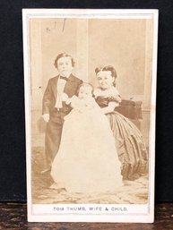 Tom Thumb, Wife & Child CDV