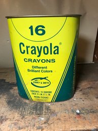 Vintage Crayola Crayons Waste Basket