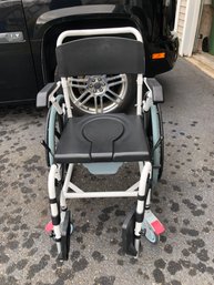 White Wheelchair - Potty Seat