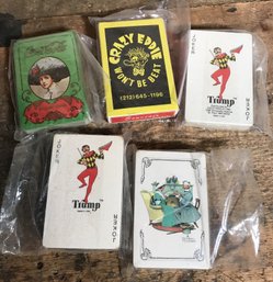 5 Sealed Packs Playing Cards