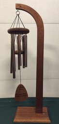 Wood Windchime On Stand - In Loving Memory