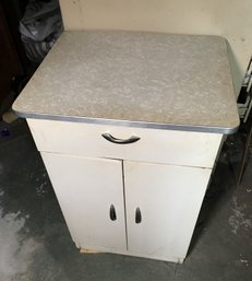 Vintage White Metal Cabinet