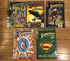 5 Comics - Superman - Supergirl