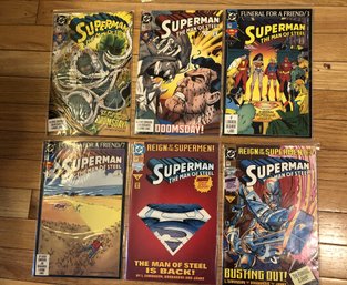 6 Comics - Superman The Man Of Steel