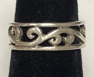 Sterling Wave Band Ring