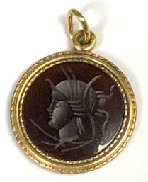 Antique Intaglio Cameo Pendant/ Fob