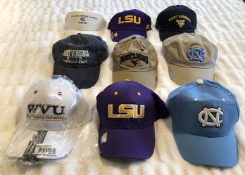 Lot 2 - 9pc College/ University Hats