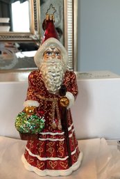 #12 - Christopher Radko Ornament - Ruby Robes Christmas Santa