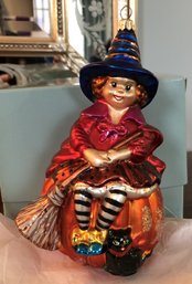 #14 - Christopher Radko Ornament - Sit A Spell Witch