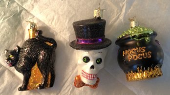 #14 - Old World Christmas Ornaments - 3pc Halloween