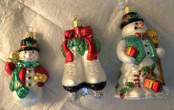 #15 - Old World Christmas Ornaments - 3pc Christmas