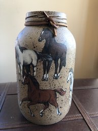 Horse Themed Mason Jar