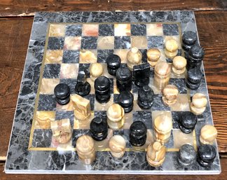 Carved Marble Chess Board