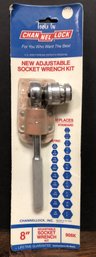 Vintage 1986 Channel Lock 8' Adjustable Socket Wrench - New