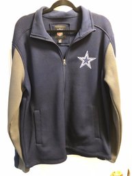 Cowboys Zip Up Sweater - Size Large