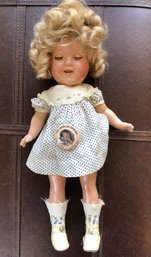 Original Shirley Temple Doll - Composition 13' - Sleepy Eyes