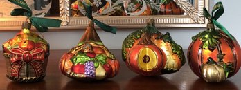 #58 - 4pc Waterford Fall Ornaments