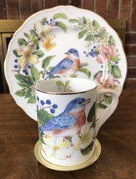 Elizabeth Golz Rush Songbird Collection Plate/ Mug - Bluebird