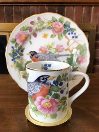 Elizabeth Golz Rush Songbird Collection Plate/ Mug - Oriole