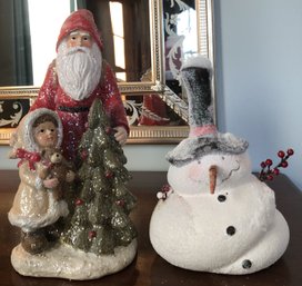 T5 #2 - 2pc Santa & Snowman