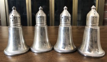 4 Sterling Salt & Pepper Shakers