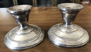 Pair Farmington Sterling Silver Candlesticks