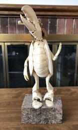 Unusual Figure Made From Lobster Shell